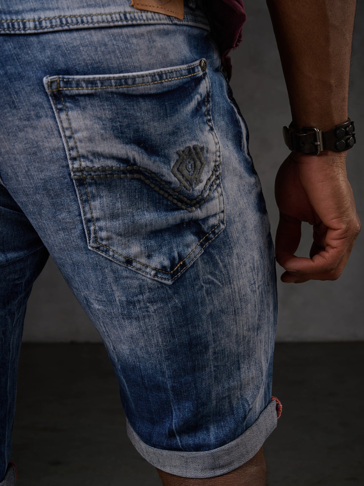 Cipo &amp; Baxx ORBIT Men's Short Jeans Denim CK266