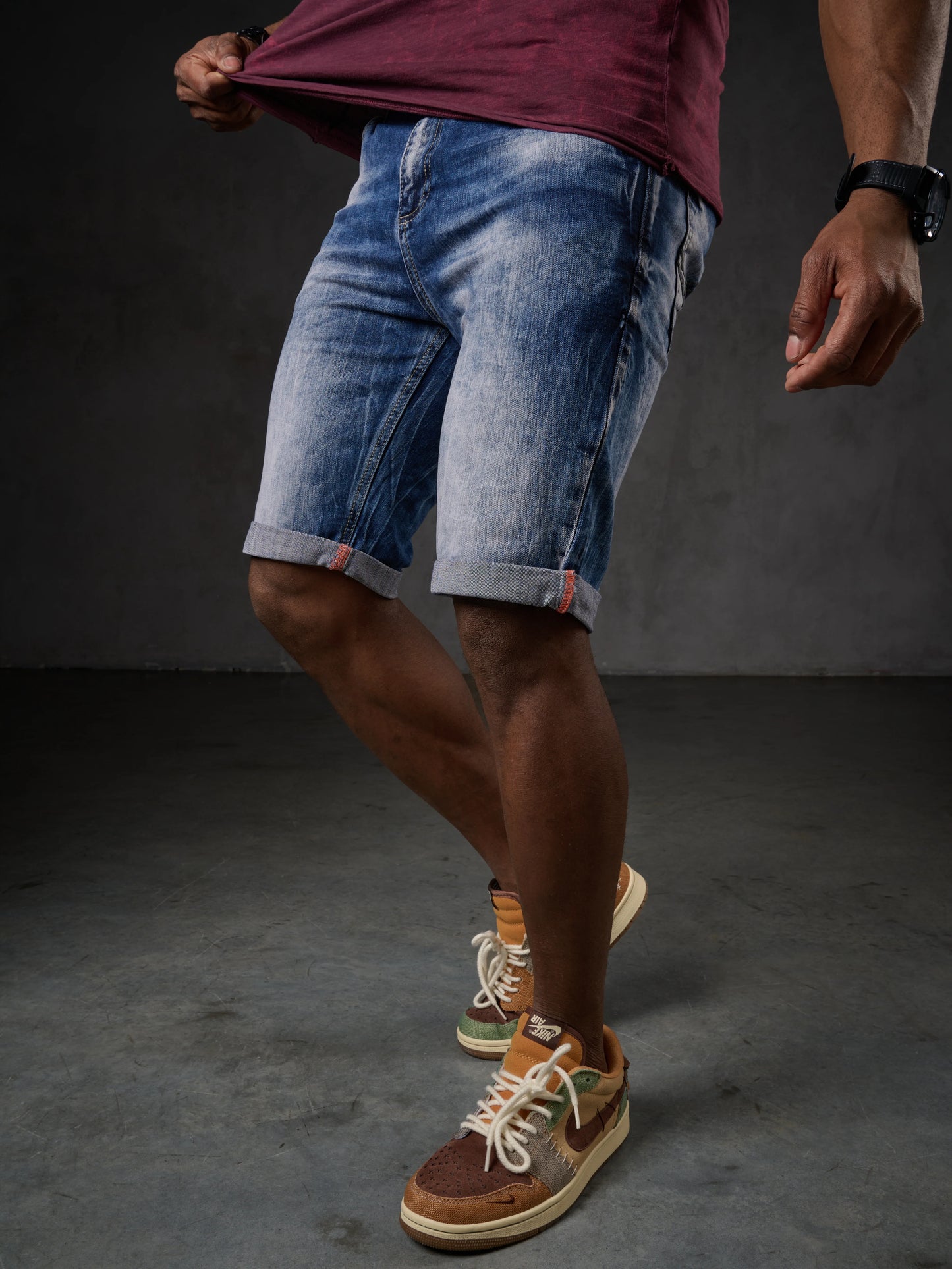 Cipo &amp; Baxx ORBIT Men's Short Jeans Denim CK266