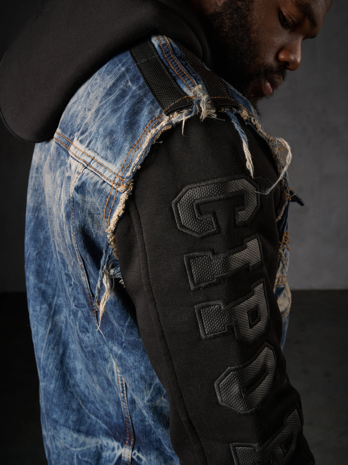 Cipo & Baxx HARTFORD Herren Jeans Jacke Weste Denim Hoodie CJ309