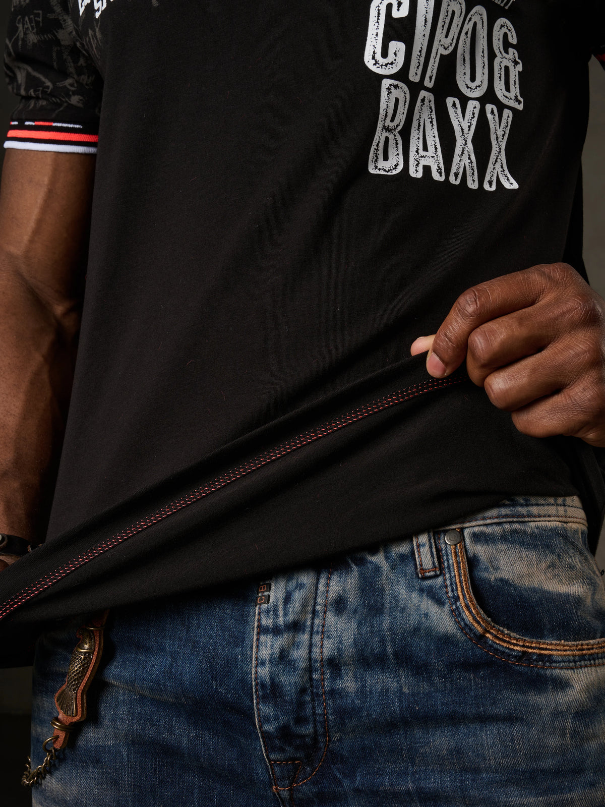 Cipo & Baxx MARINE black Herren Polo T-Shirt CT738 - Persvision
