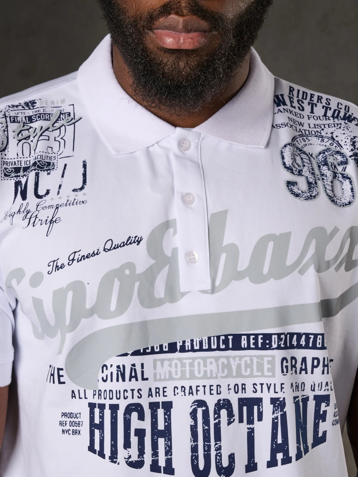 Cipo &amp; Baxx WESTCOAST black Men's Polo T-Shirt CT381