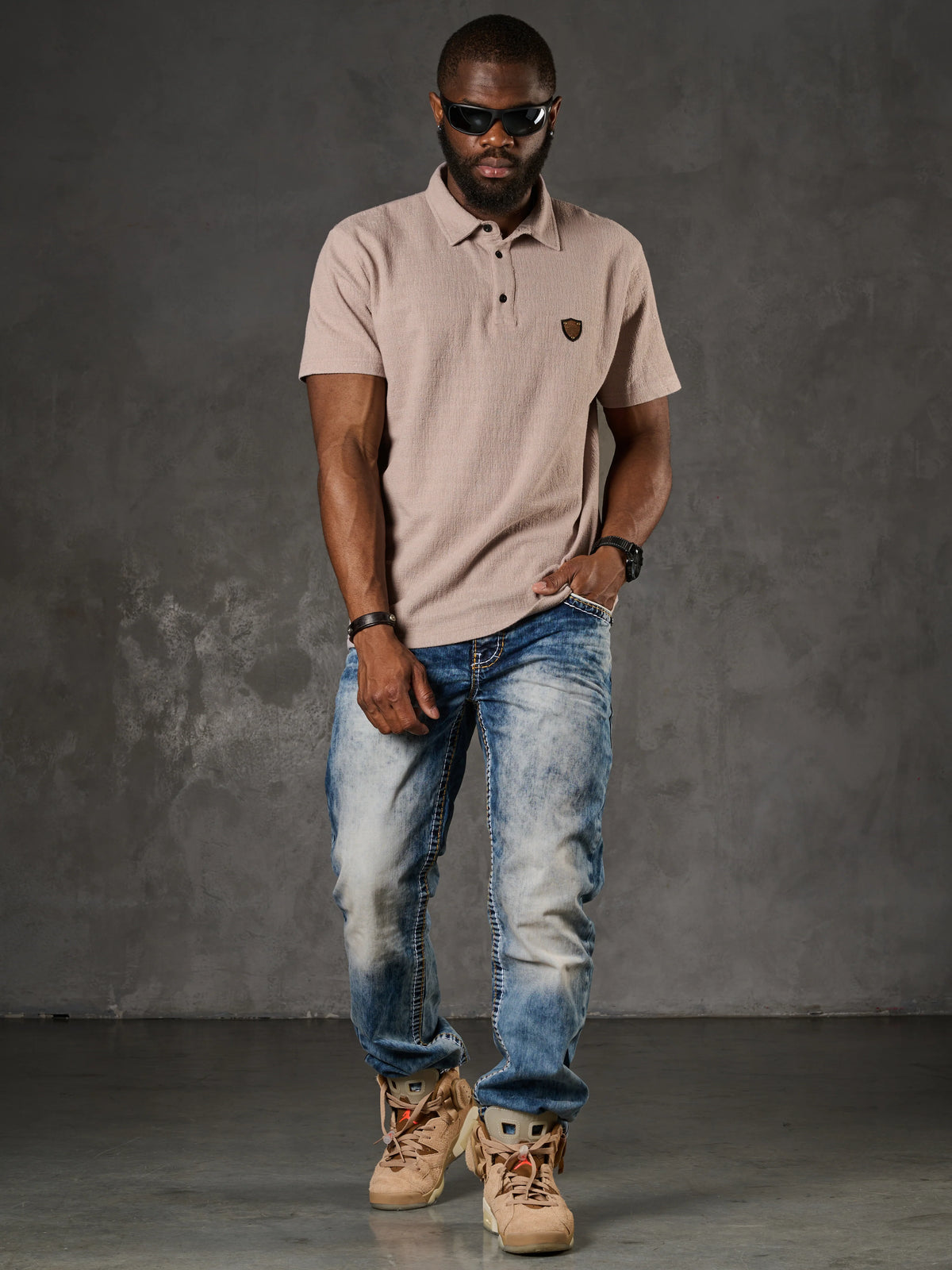 Cipo &amp; Baxx WESTCOAST black Men's Polo T-Shirt CT381