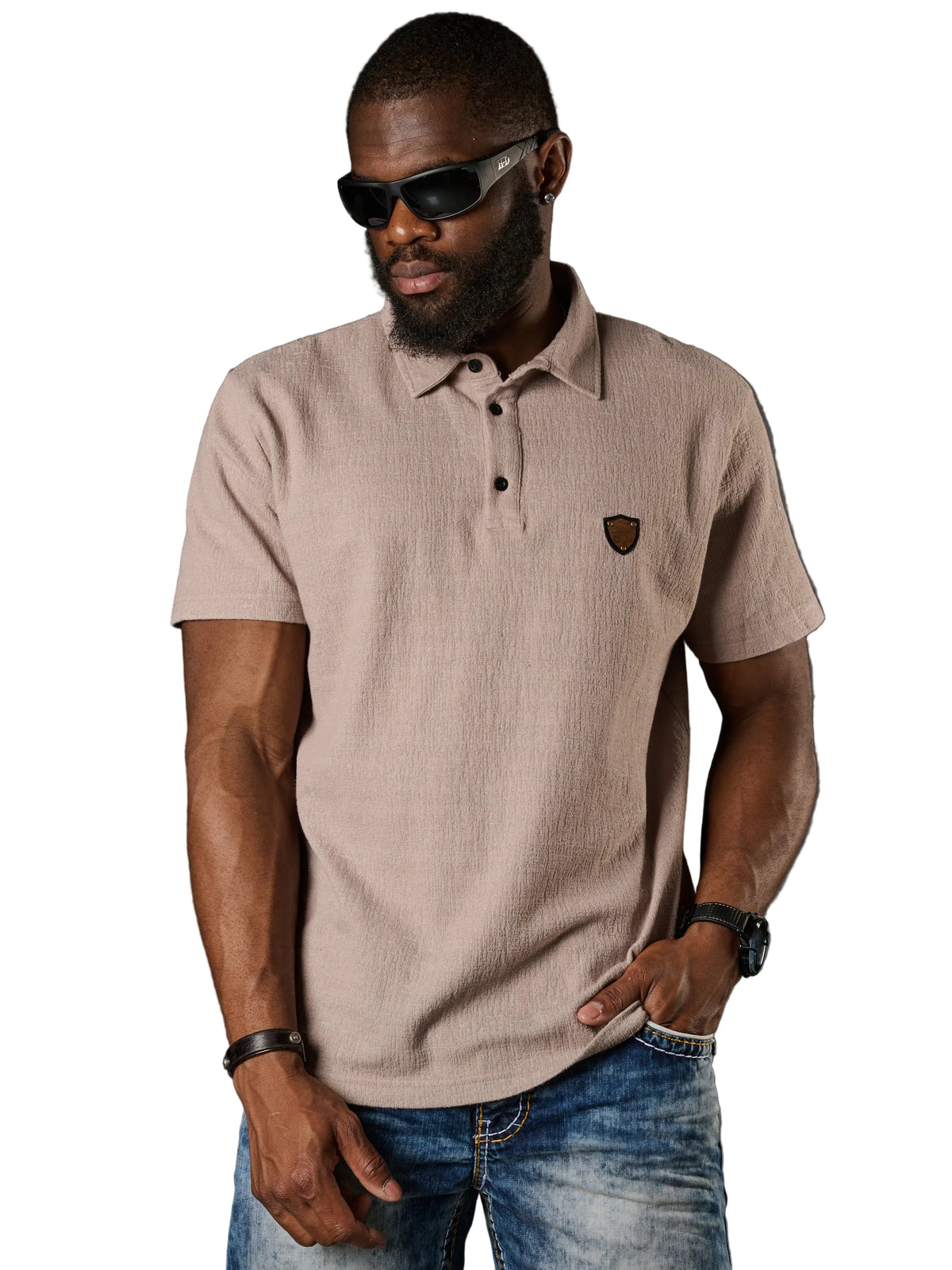 Cipo &amp; Baxx WESTCOAST black Men's Polo T-Shirt CT381