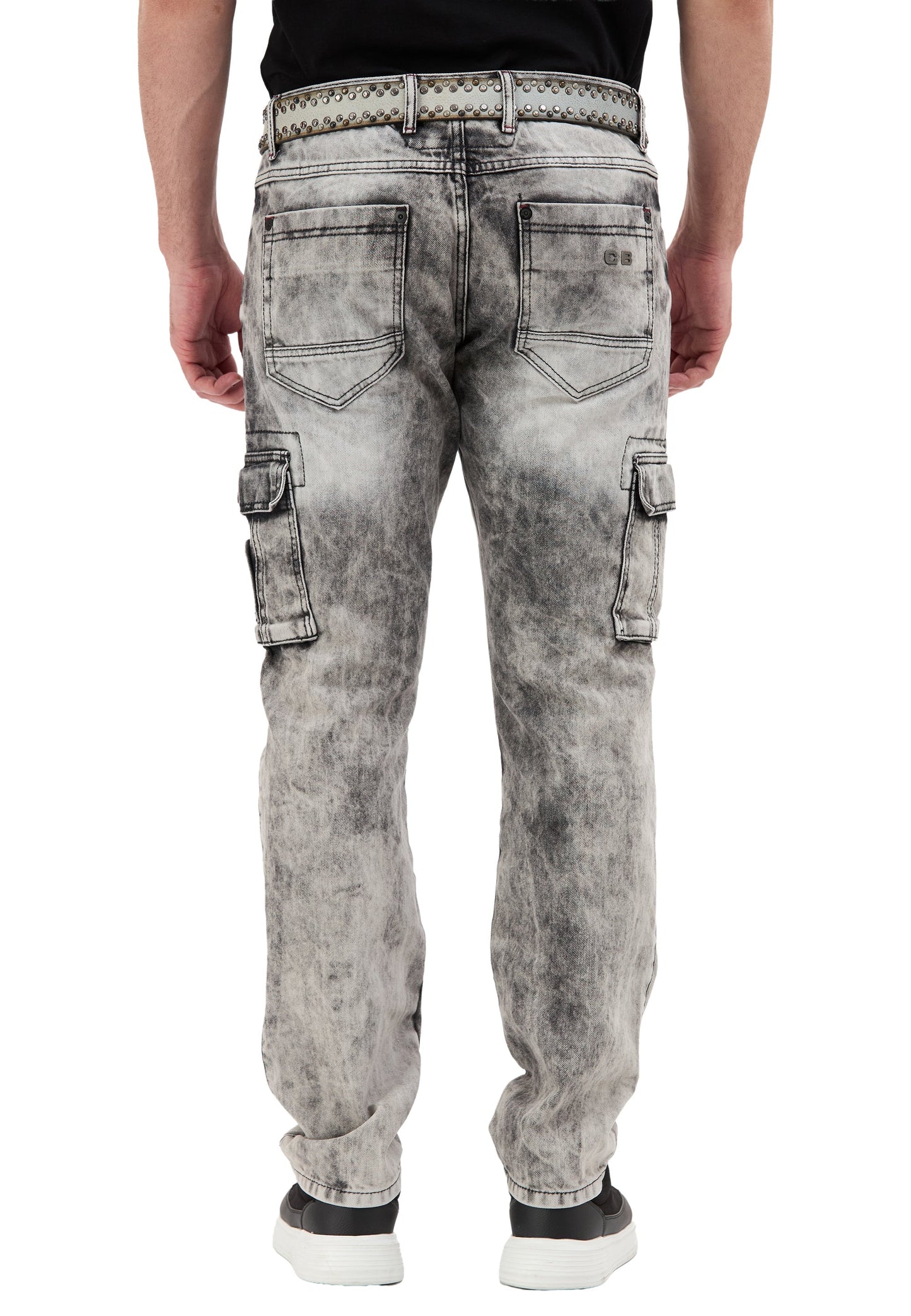 Cipo & Baxx TROY Herren cargo grau  Jeans Denim CD679