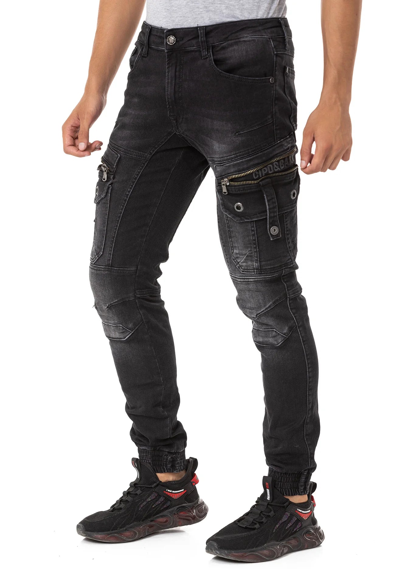 Cipo & Baxx STONEGATE Herren Jeans Denim Black CD845