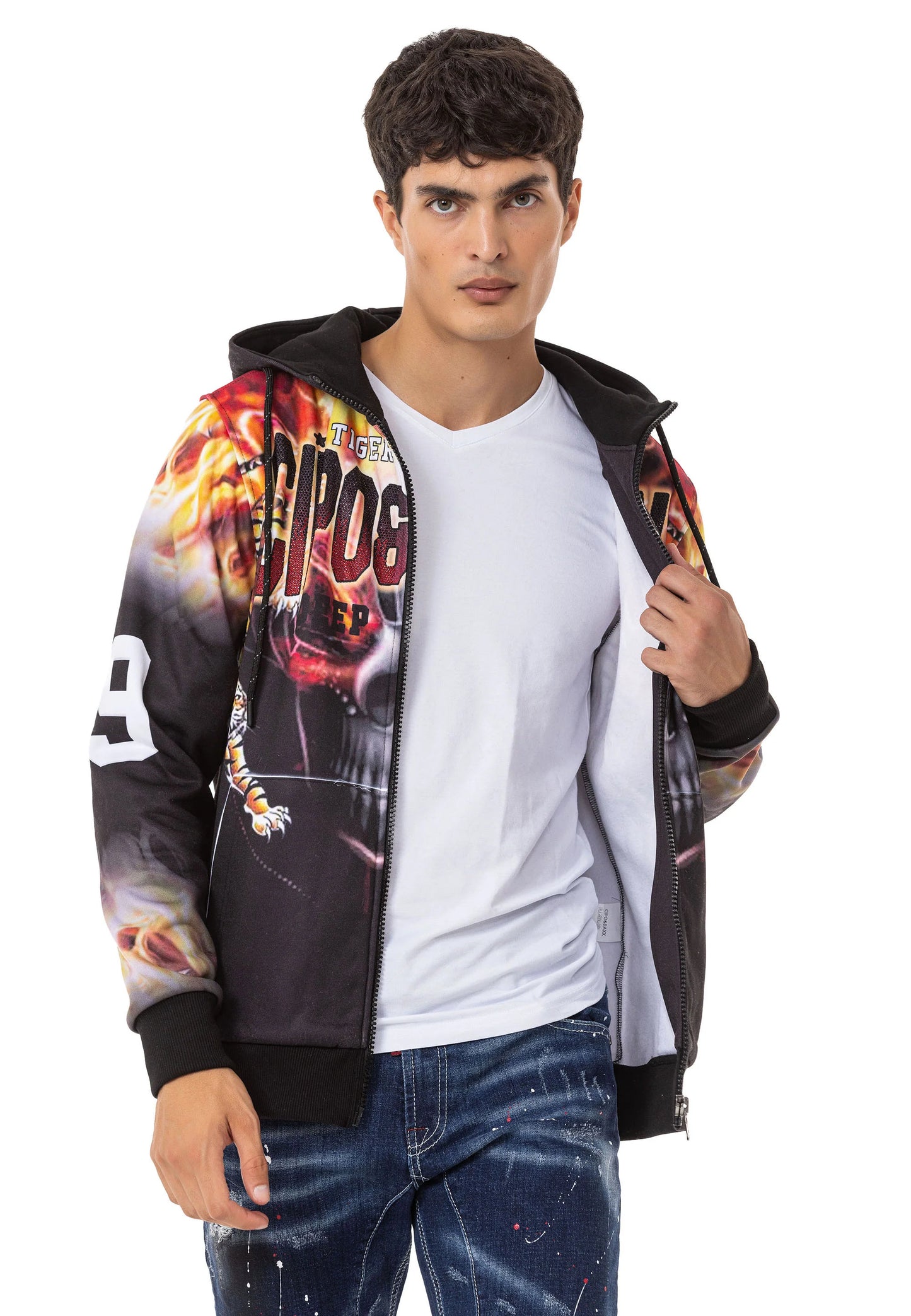 Cipo &amp; Baxx PUMA men's hooded sweat jacket CL546