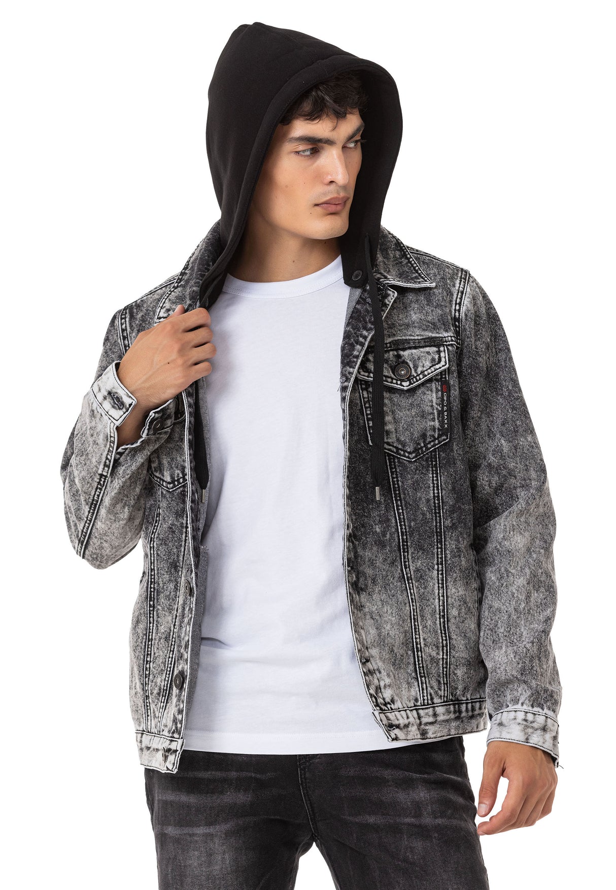Cipo &amp; Baxx BLACKPOOL Men's Jeans Jacket Vest Denim CJ155