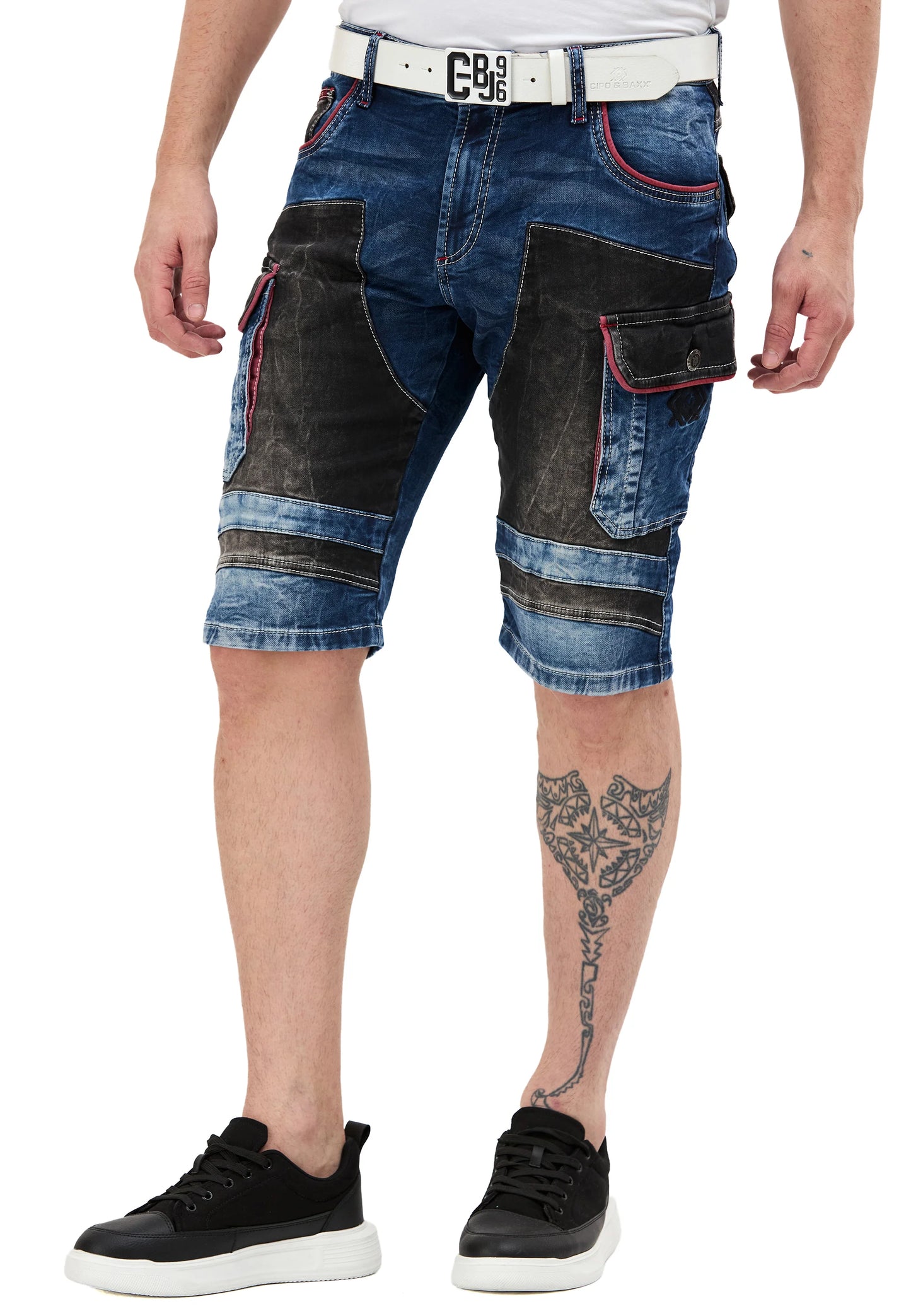 Cipo &amp; Baxx MEDFORD men's short jeans denim CK203