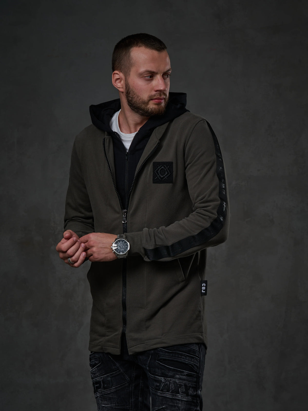 Cipo & Baxx HERNAND Herren Kapuzen Sweatshirtjacke CL305