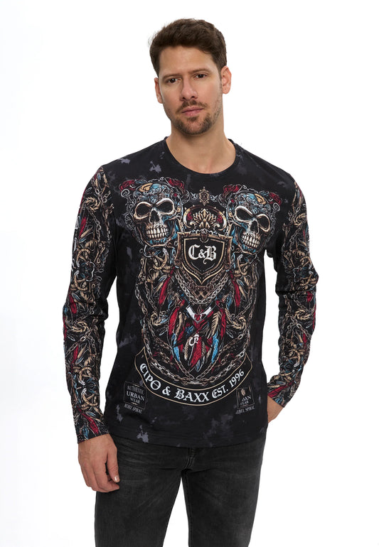 Cipo & Baxx Men's Long-Sleeve Shirt SIMON CL510