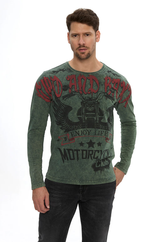 Cipo & Baxx Herren Langarmshirt ERMIS CL617