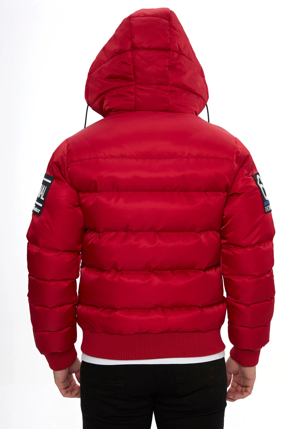 Cipo & Baxx JERRY Herren Bomberjacke Kapuze rot CM233