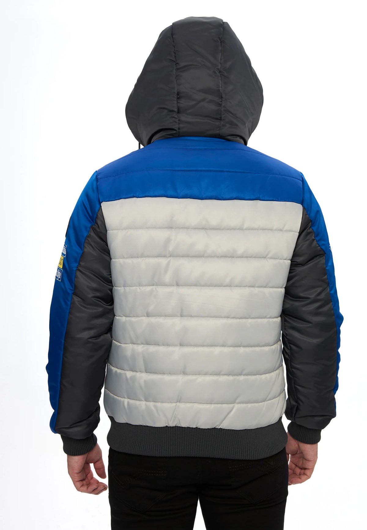 Cipo & Baxx AVIVUS Herren Bomberjacke Kapuze blau CM234