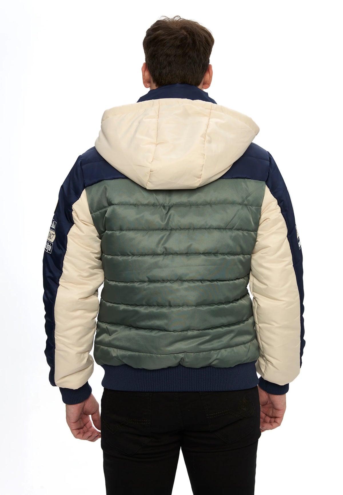 Cipo &amp; Baxx PERM men's bomber jacket hood CM134