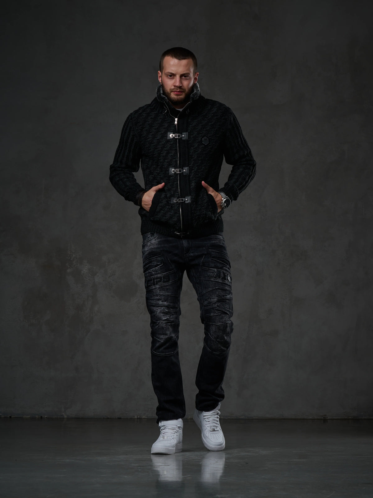 Cipo & Baxx NEPTUN Herren Strickpullover CP213 - Persvision