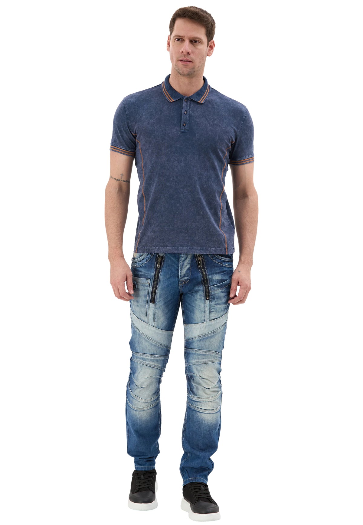 Cipo & Baxx DUSTIN Herren Polo T-Shirt CT582