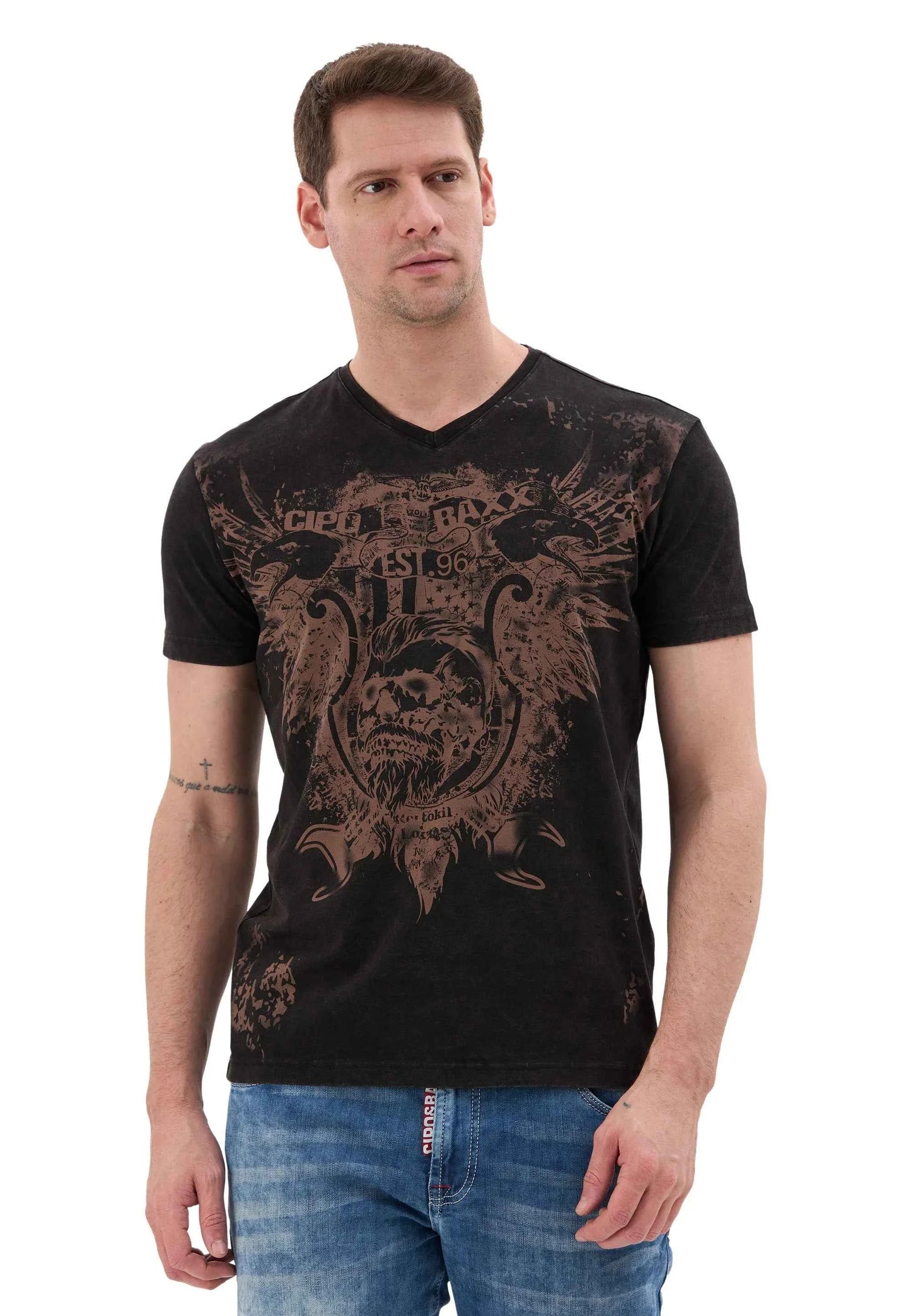 Cipo & Baxx RANC Herren T-Shirt black CT856