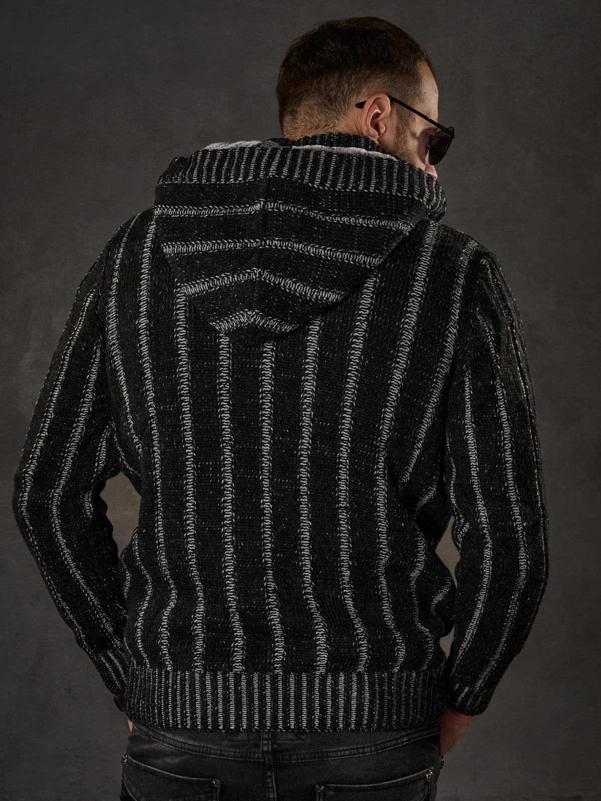Cipo & Baxx SIRUS Herren Strickpullover Black CP214 - Persvision