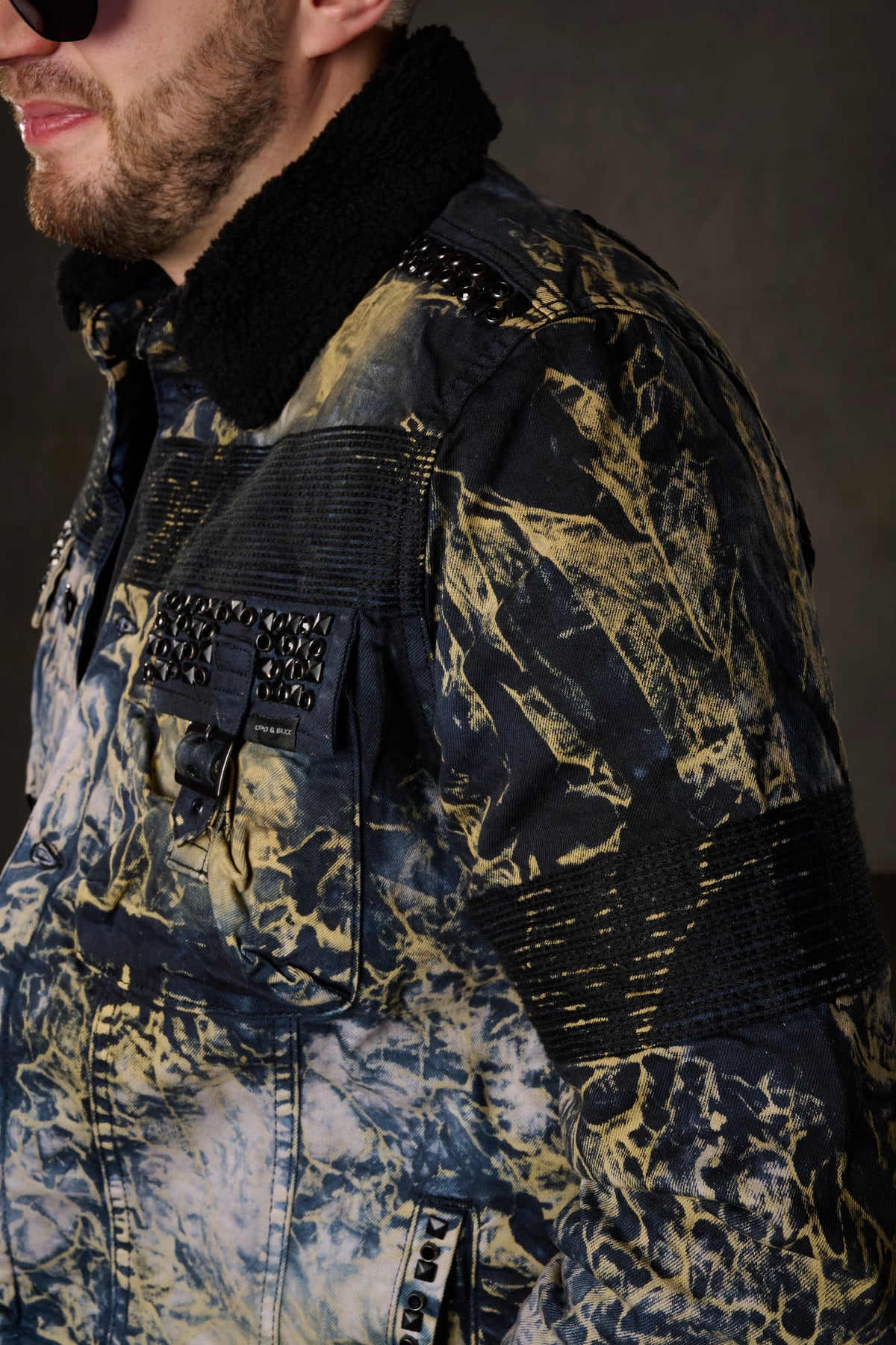 Cipo & Baxx Men's Denim Jacket EVERETT Denim CJ245
