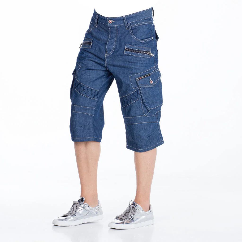 Cipo &amp; Baxx FARGO Men's Short Jeans Denim CK229