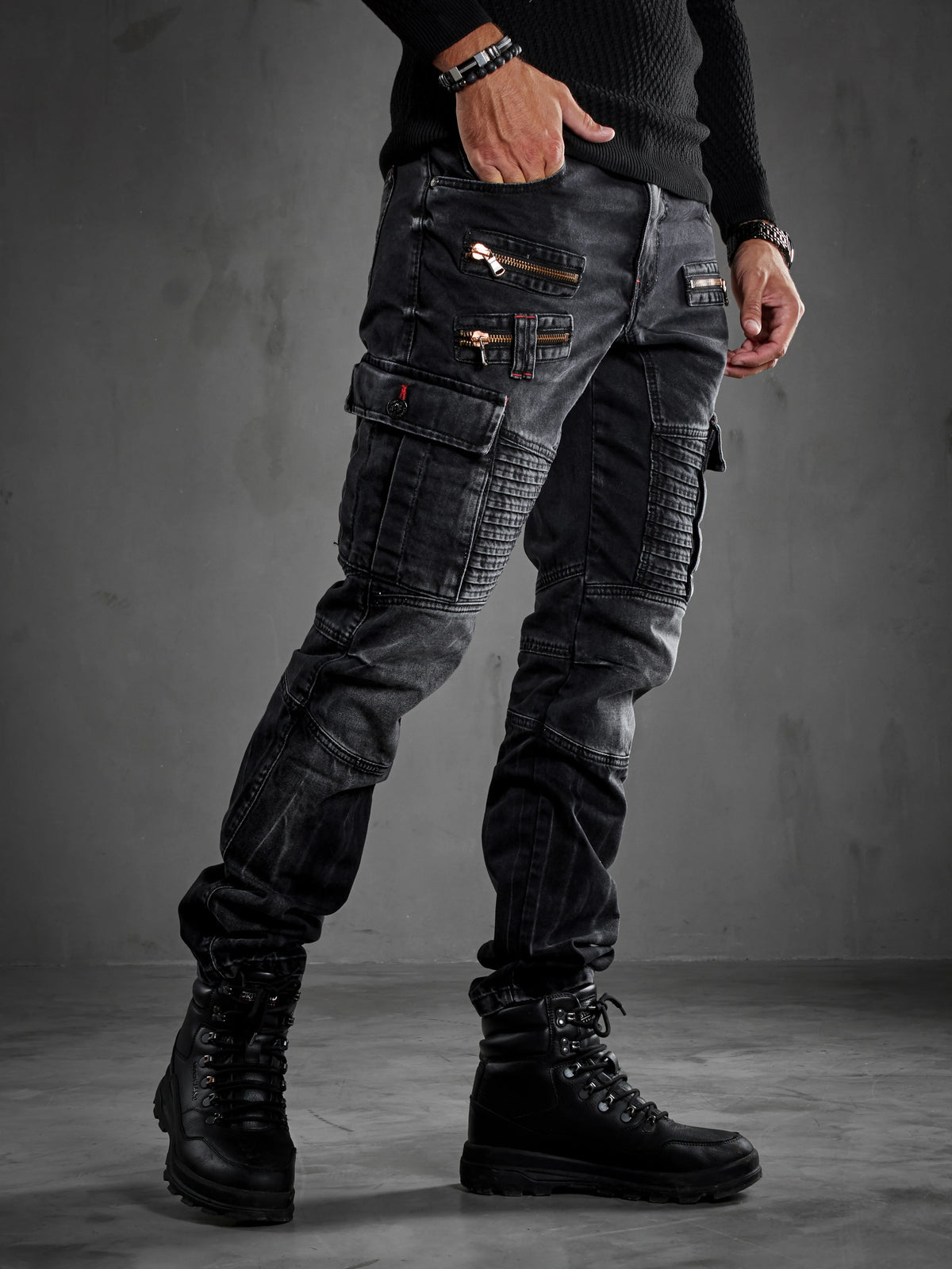 Cipo & Baxx Men's Cargo Jeans CARLO CD798