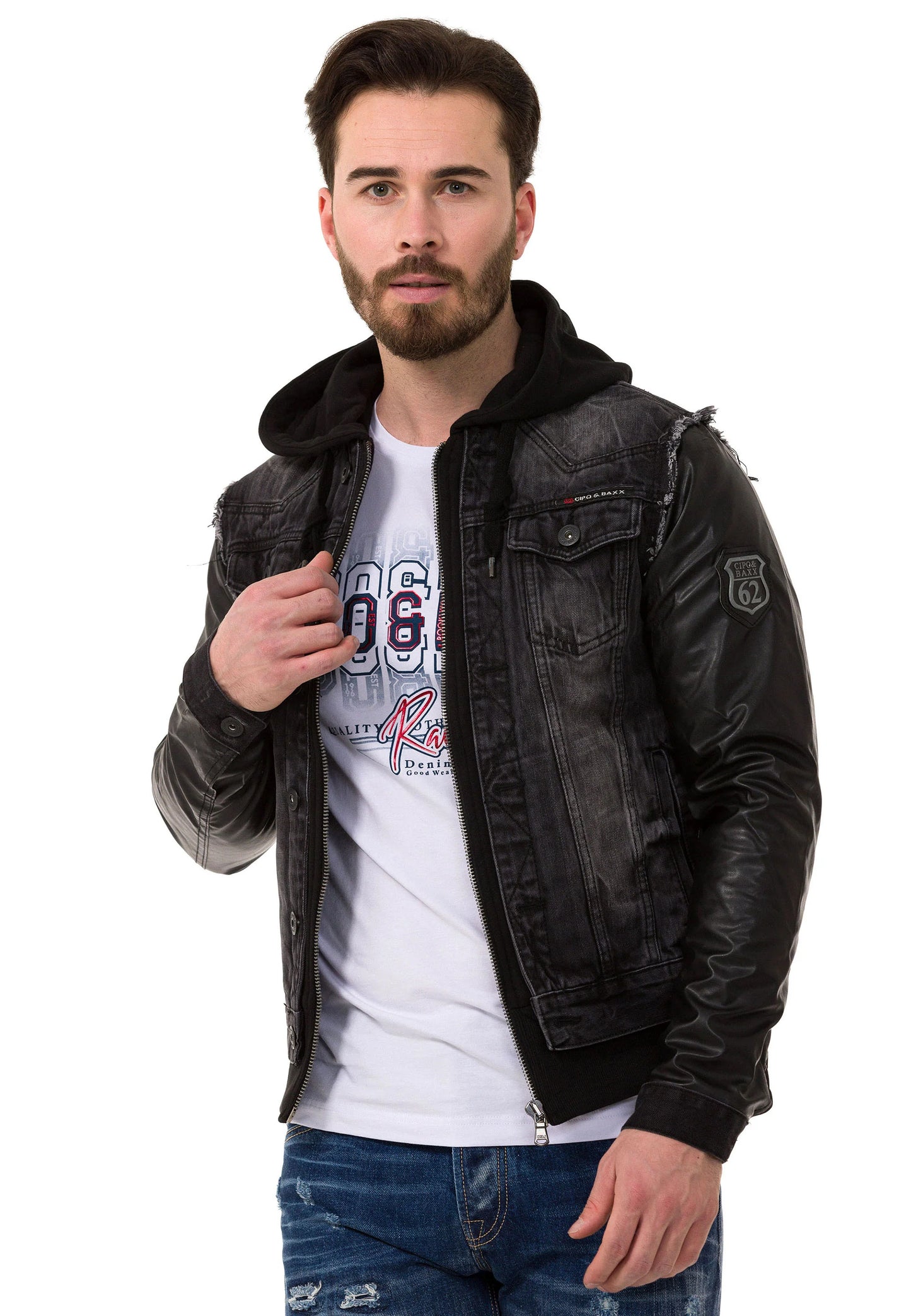 Cipo & Baxx COLBY Herren Jeans Jacke Denim C-1290