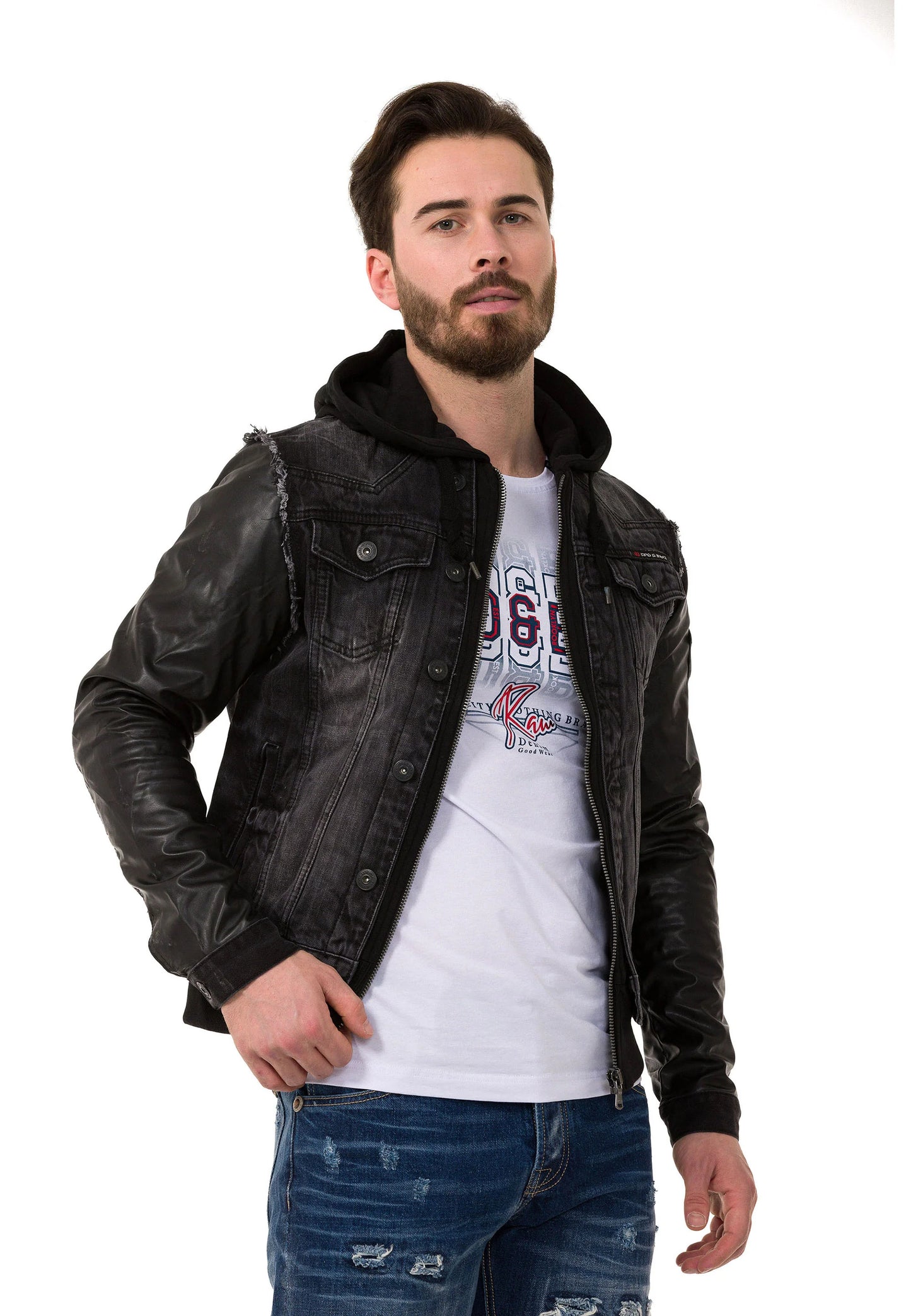 Cipo & Baxx COLBY Herren Jeans Jacke Denim C-1290