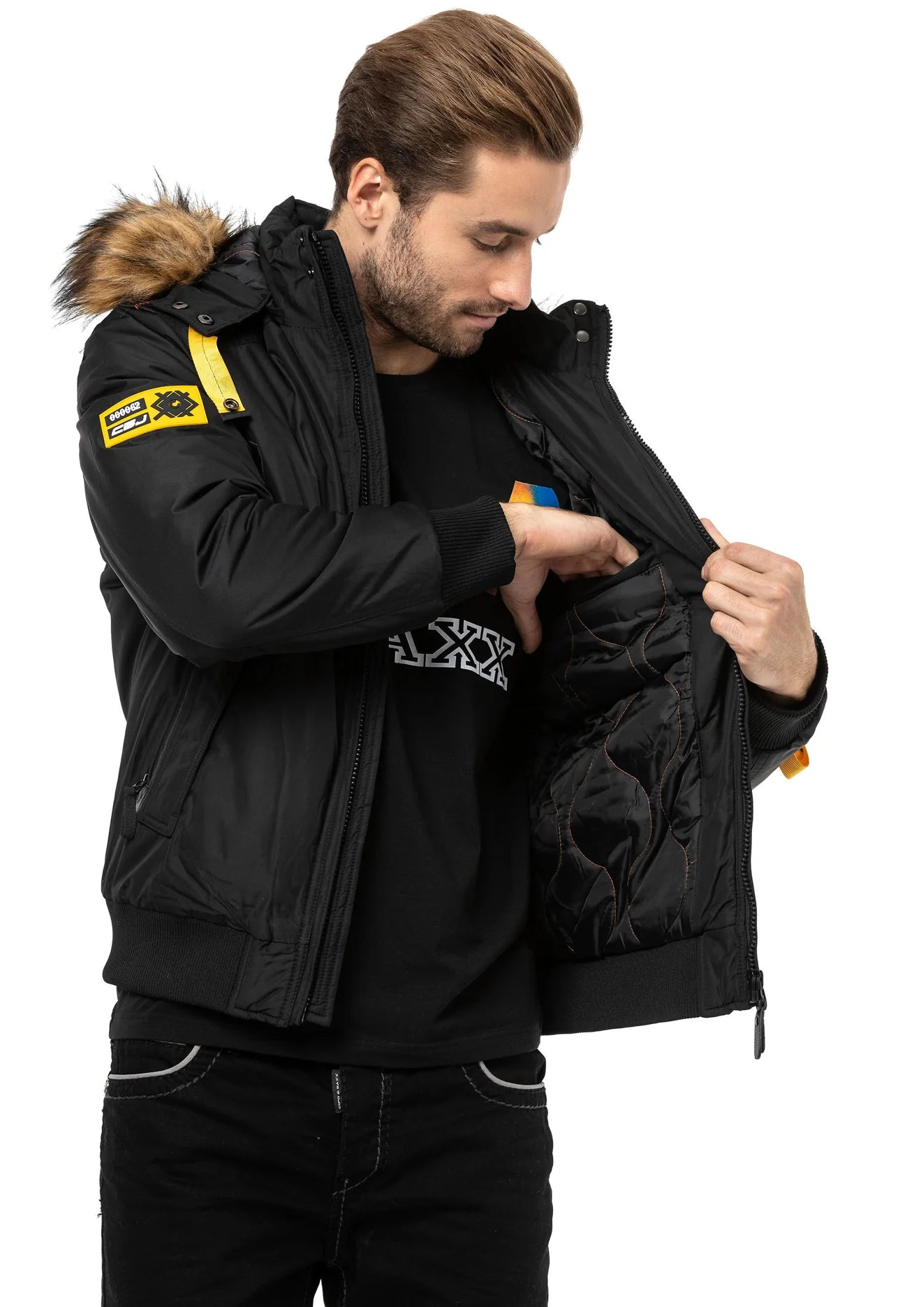 Cipo &amp; Baxx BOW men's bomber jacket CM221