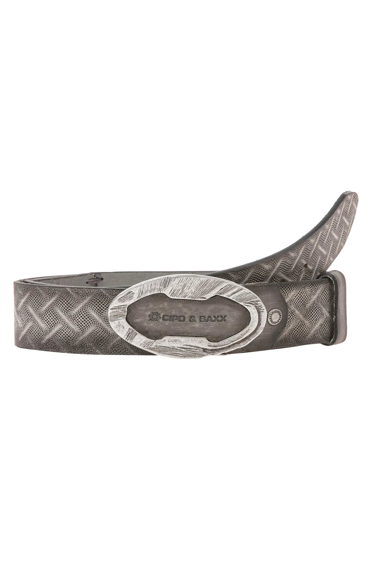 Cipo &amp; Baxx Men's Leather Belt CG162 Brown 