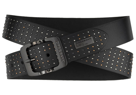 Cipo &amp; Baxx Men's Leather Belt CG174 Black 