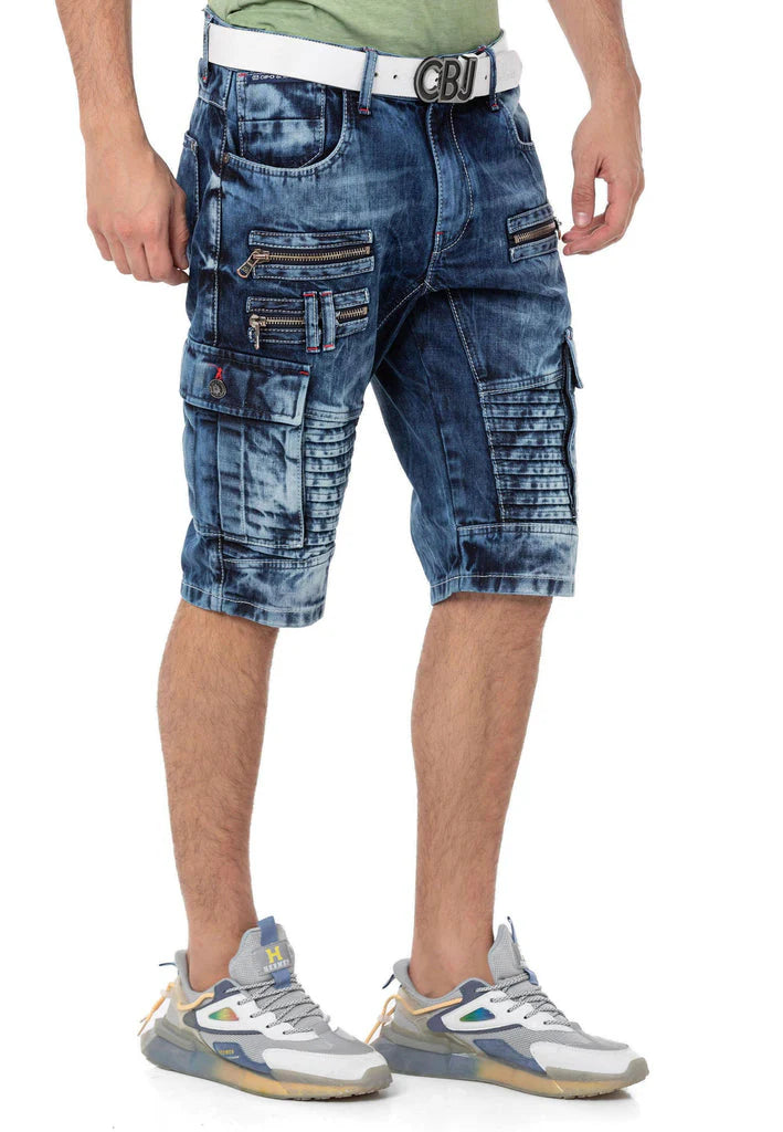 Cipo &amp; Baxx FARGO Men's Short Jeans Denim CK229