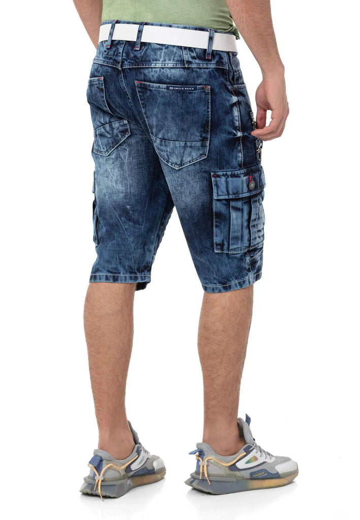 Cipo &amp; Baxx FARGO Men's Short Jeans Denim CK229