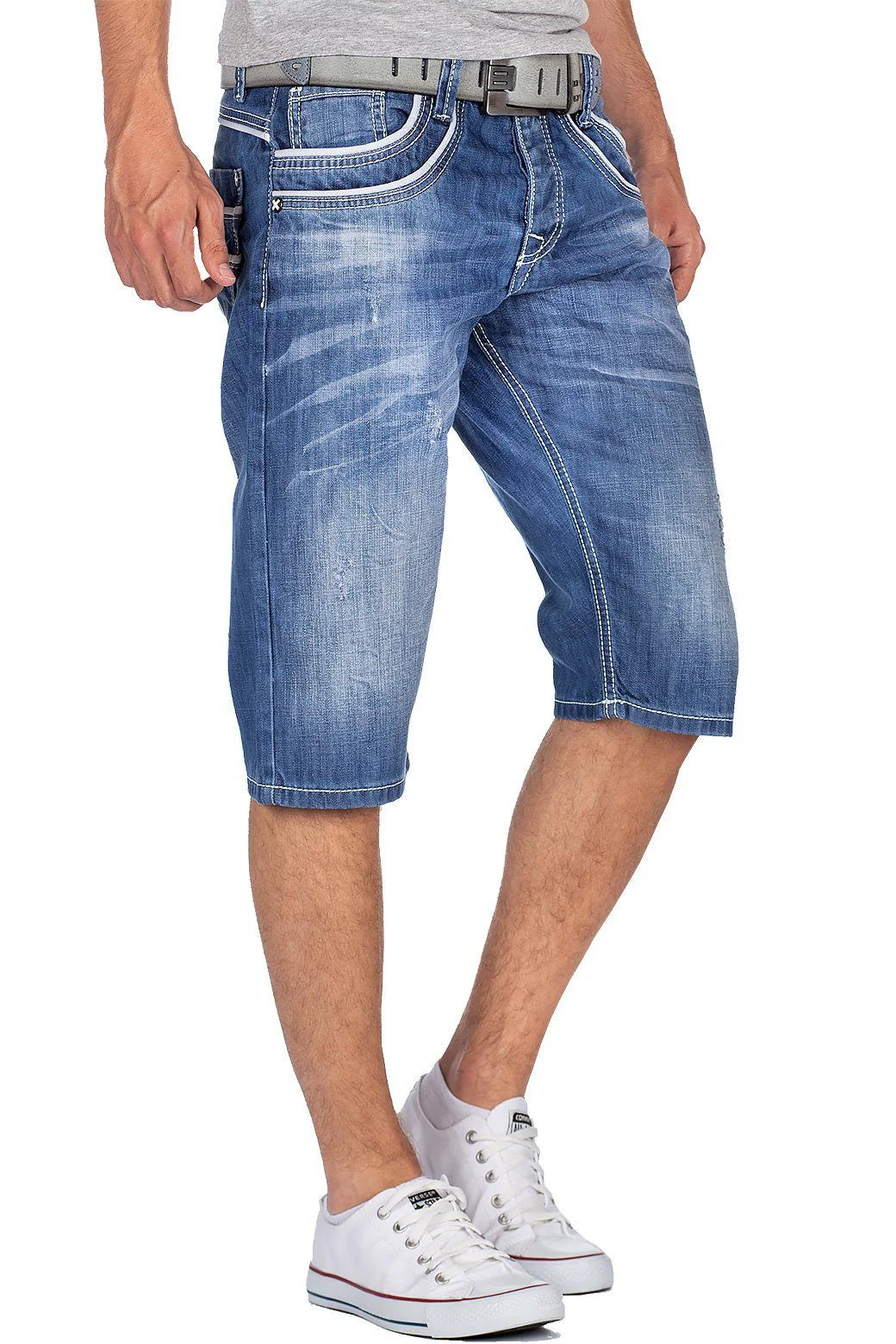 Cipo &amp; Baxx MEDFORD men's short jeans denim CK203