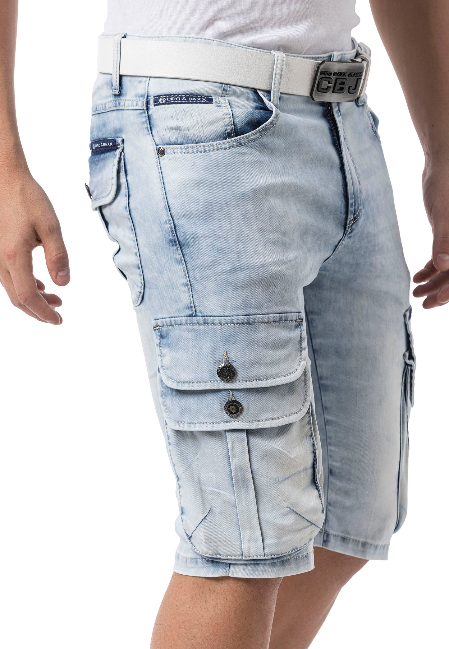 Cipo &amp; Baxx MEDFORD men's short jeans denim CK203