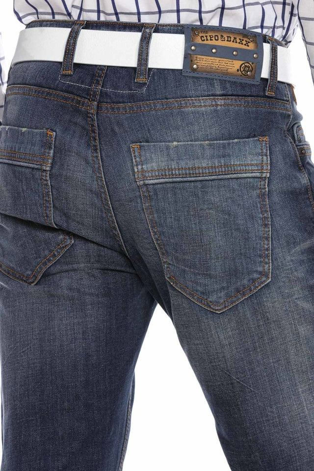 Cipo & Baxx IVO Herren Jeans Denim Straight Fit CD186A