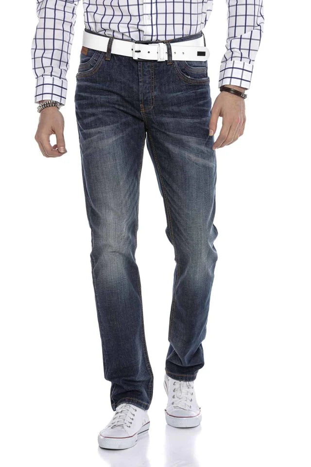 Cipo & Baxx IVO Herren Jeans Denim Straight Fit CD186A