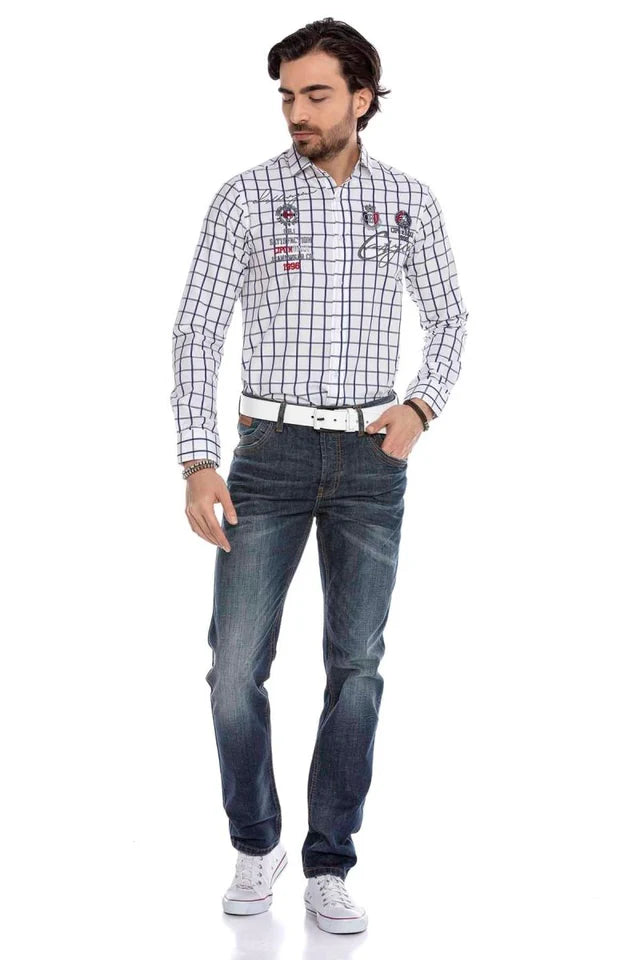 Cipo & Baxx IVO Herren Jeans Denim Straight Fit CD186A