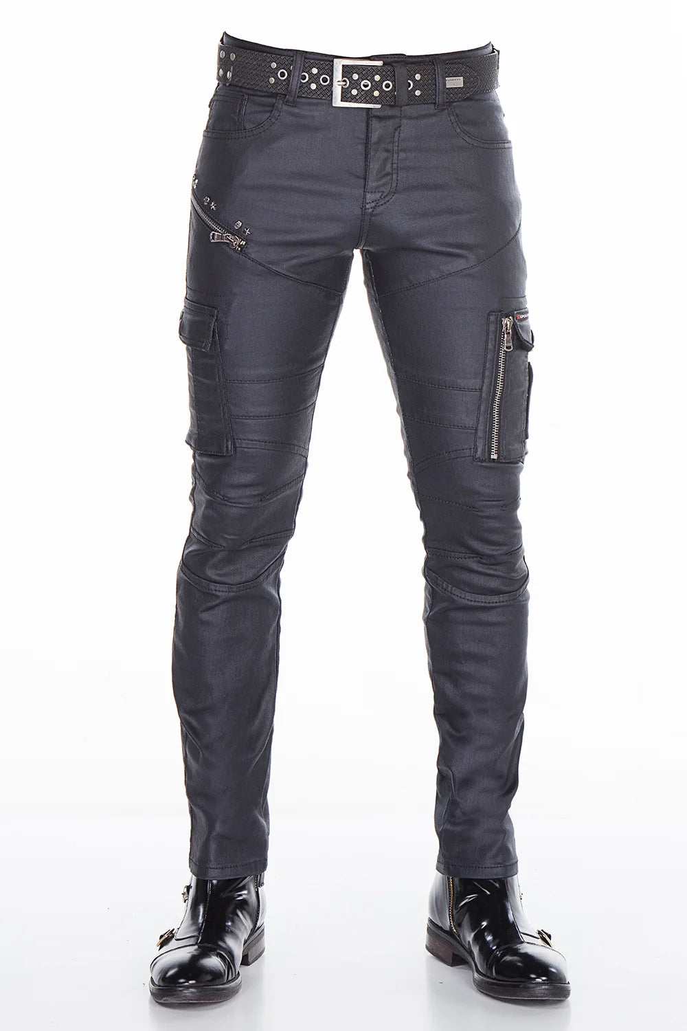 Cipo & Baxx PADUA Herren Hose Lederimitat CD405