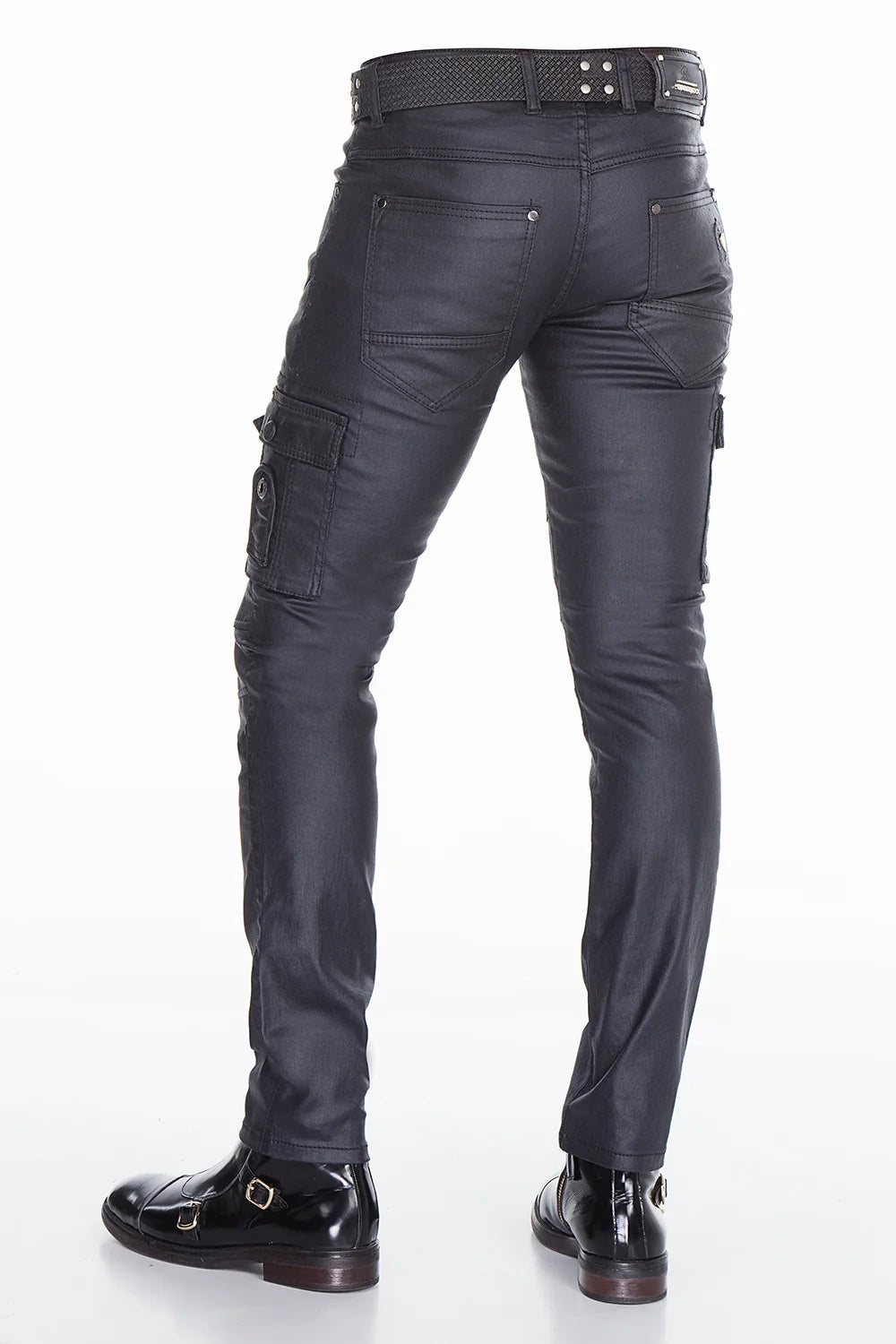 Cipo & Baxx PADUA Herren Hose Lederimitat CD405