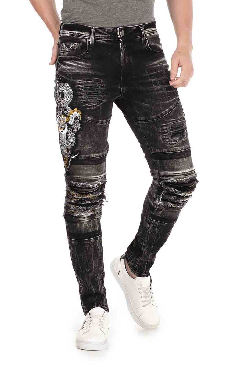 Cipo &amp; Baxx SAVAGE men's jeans denim CD486