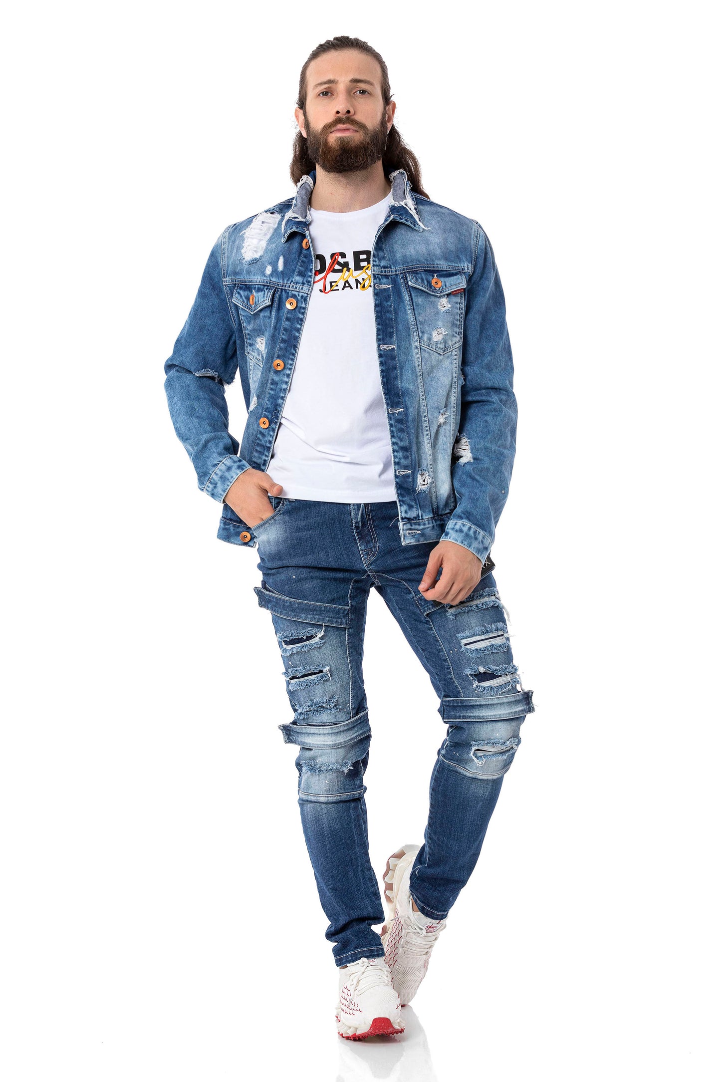 Cipo &amp; Baxx CONNECT men's jeans denim CD555