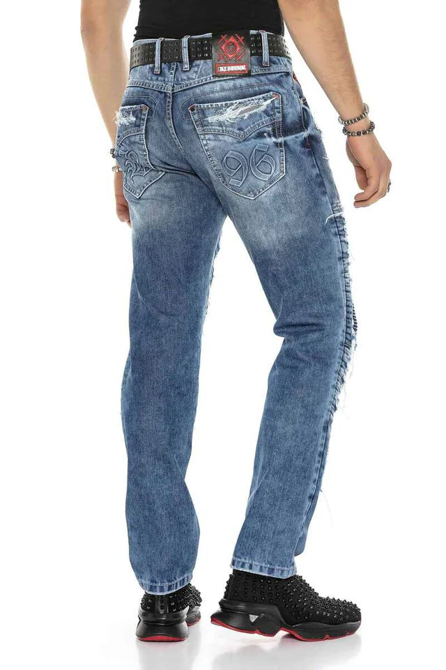 Cipo &amp; Baxx VALETA Men's Jeans CARGO Denim CD602