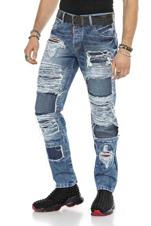 Cipo & Baxx VALETA Herren Jeans CARGO Denim CD602