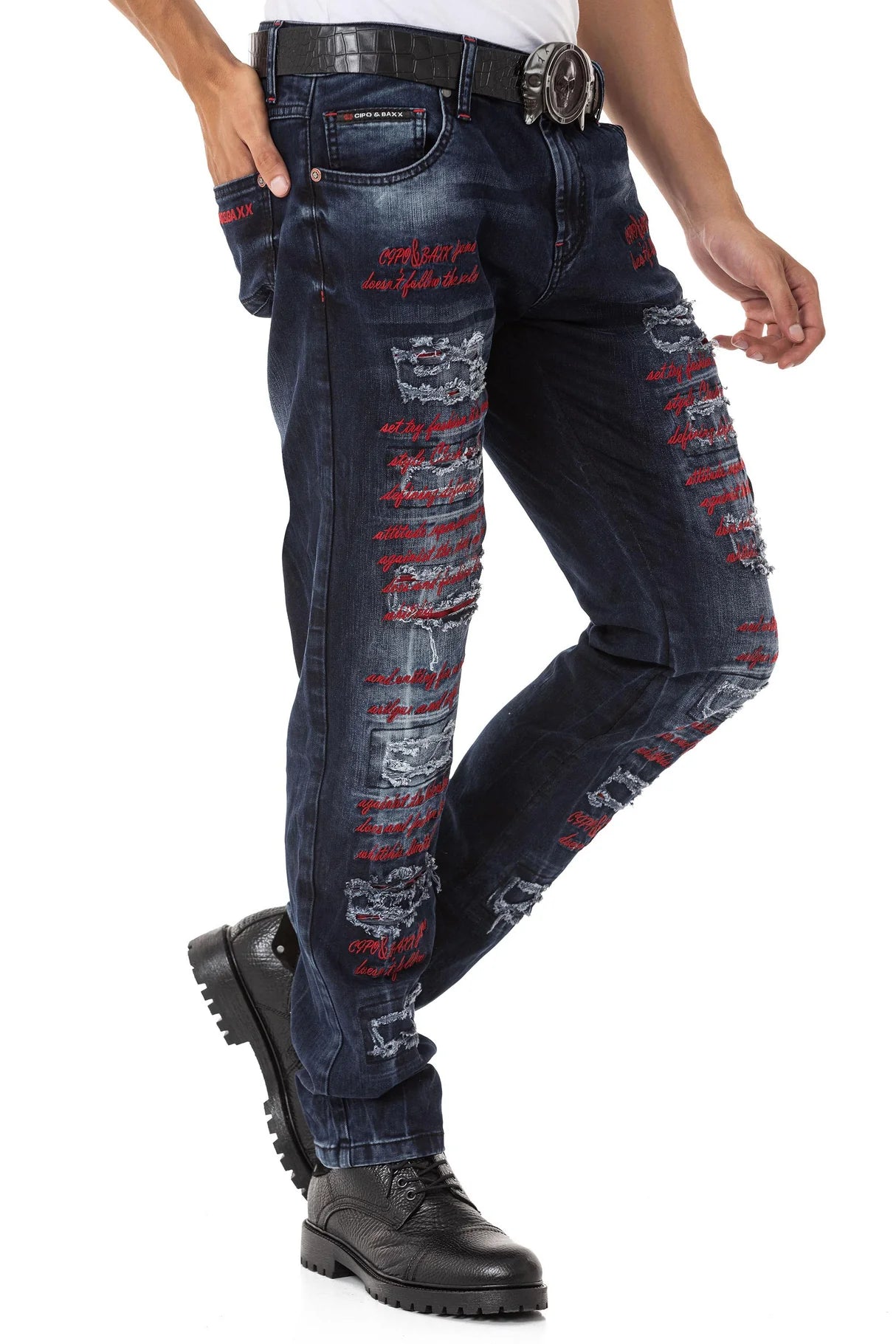 Cipo &amp; Baxx CARWAY Men's Jeans Denim CD699