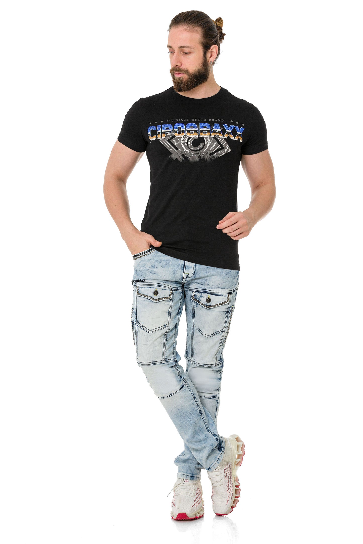 Cipo &amp; Baxx CONOR men's jeans denim CD810