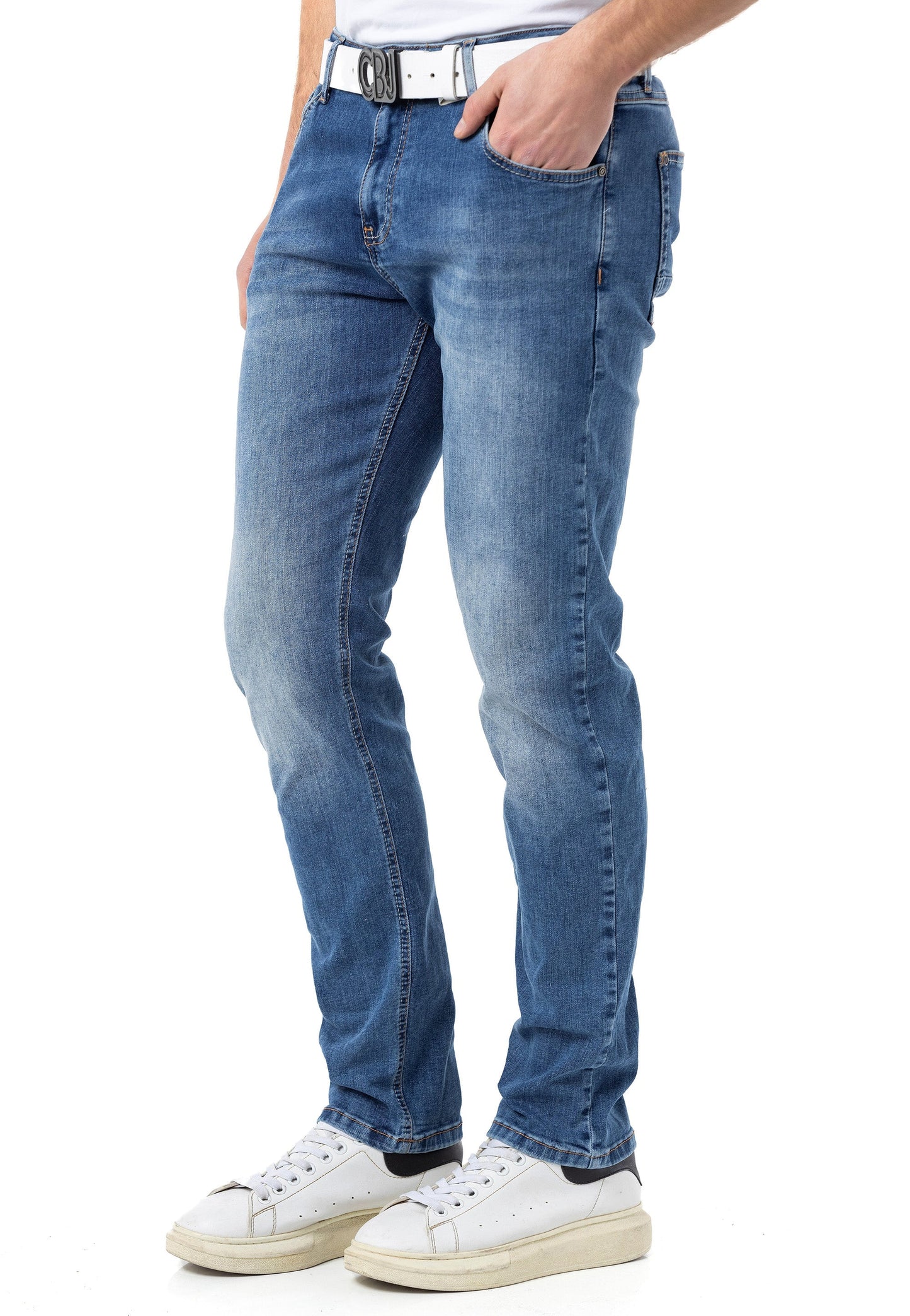 Cipo &amp; Baxx BALMAN Men's Jeans Slim Fit Denim CD820