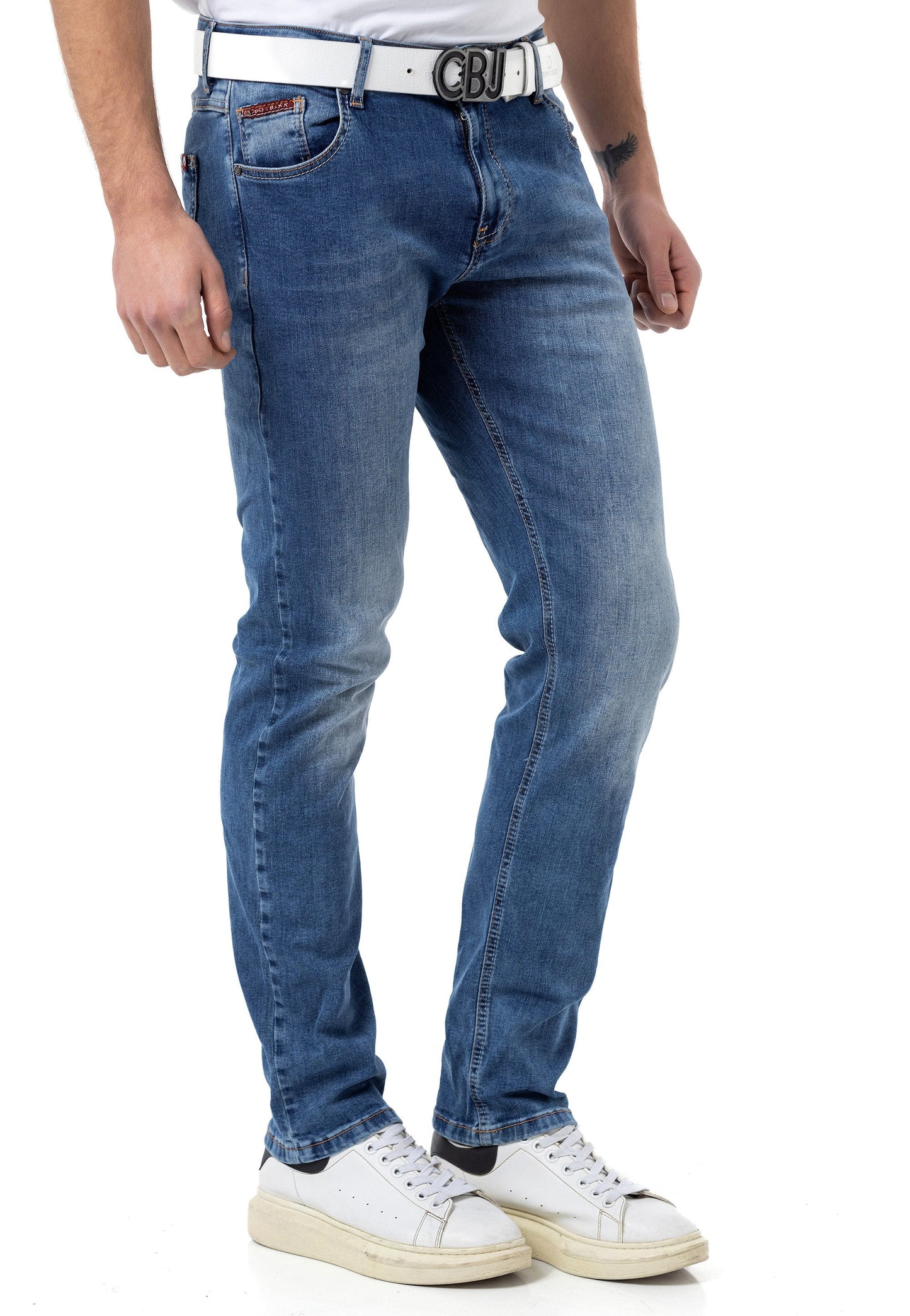 Cipo &amp; Baxx BALMAN Men's Jeans Slim Fit Denim CD820
