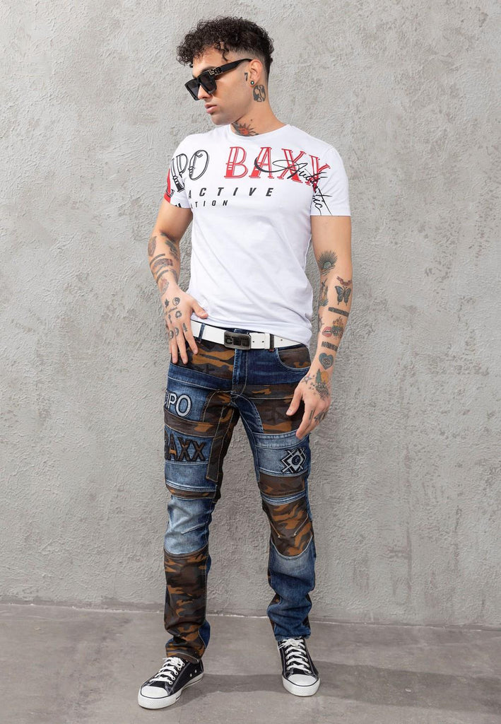 Cipo & Baxx NATO Herren Jeans Denim CD859