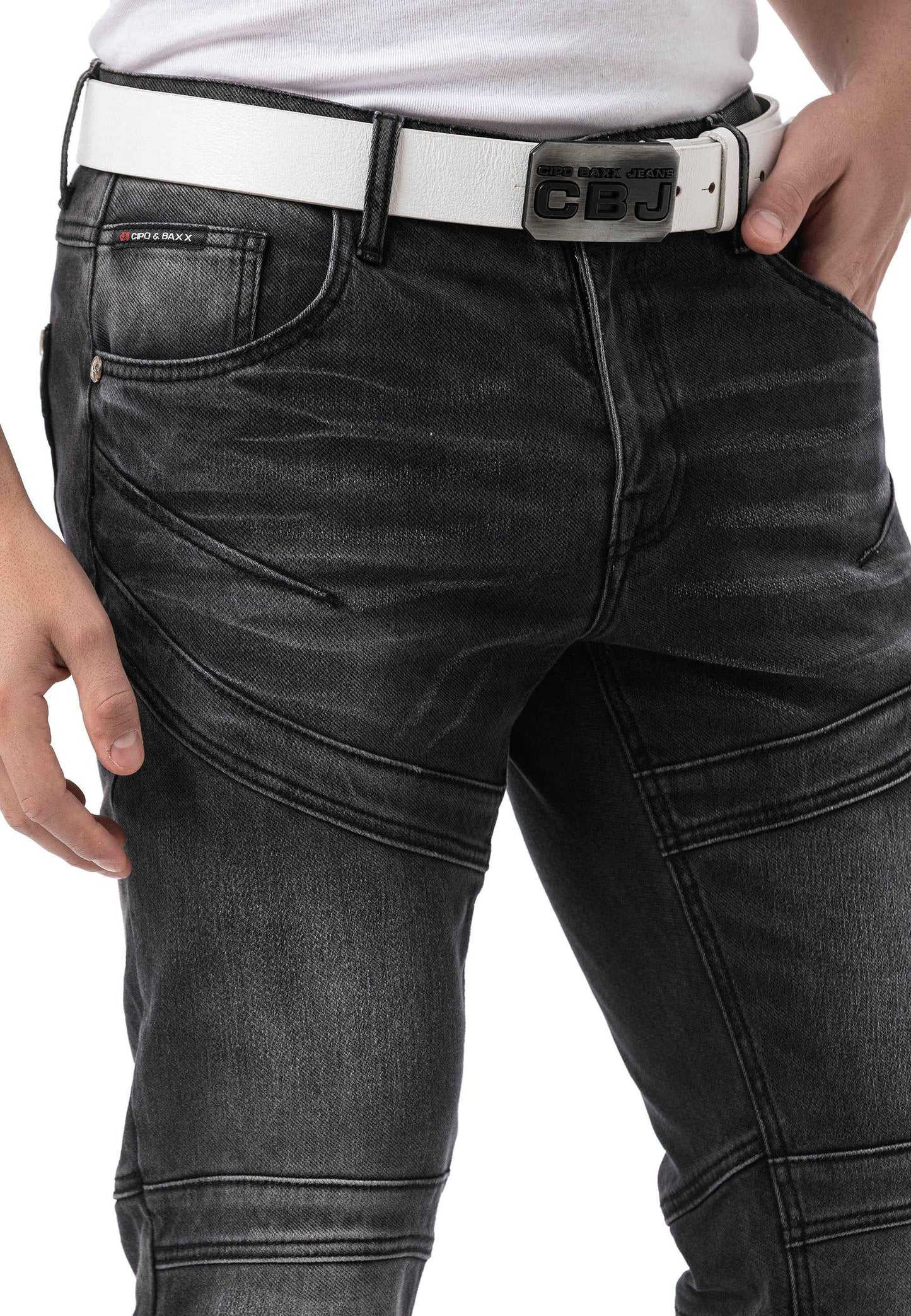 Cipo & Baxx MERLO Herren Jeans Denim black CD876