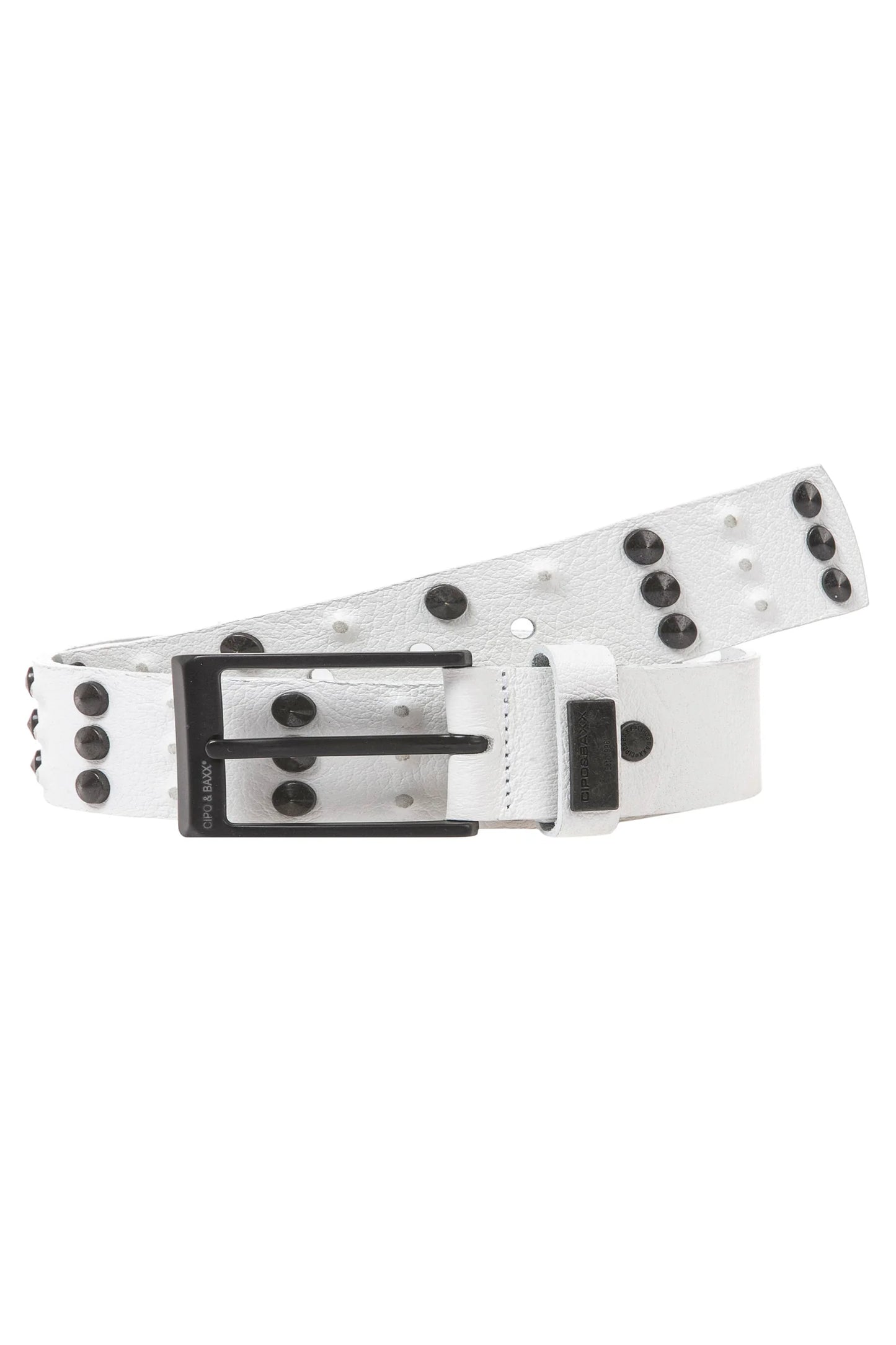 Cipo &amp; Baxx Men's Leather Belt CG162 Brown 